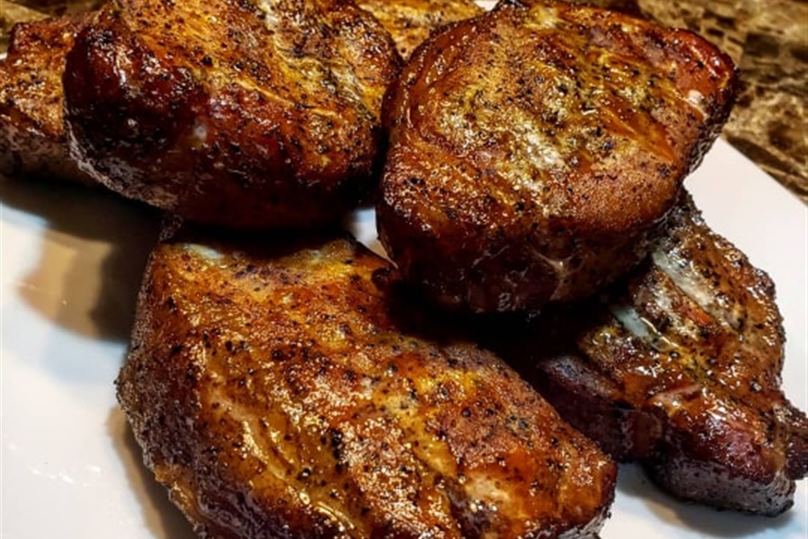 Josh H’s Smoked Southwest Texas Cherry Pork Chops