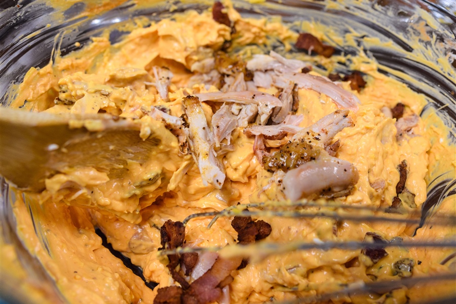 Smoked Buffalo Chicken Dip