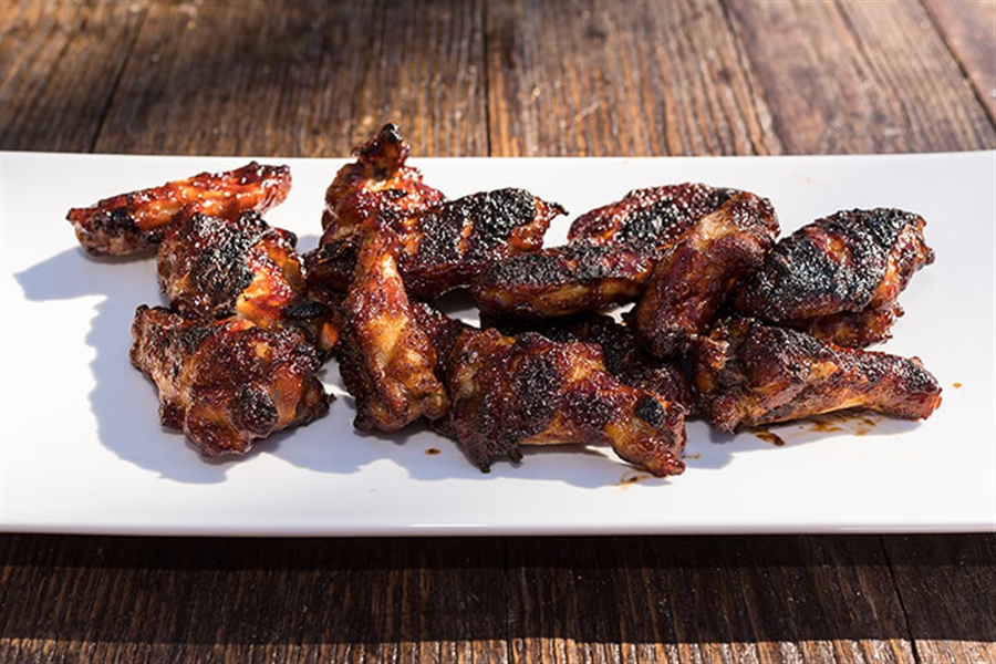 Smoked Burnt End Sweet BBQ Wings