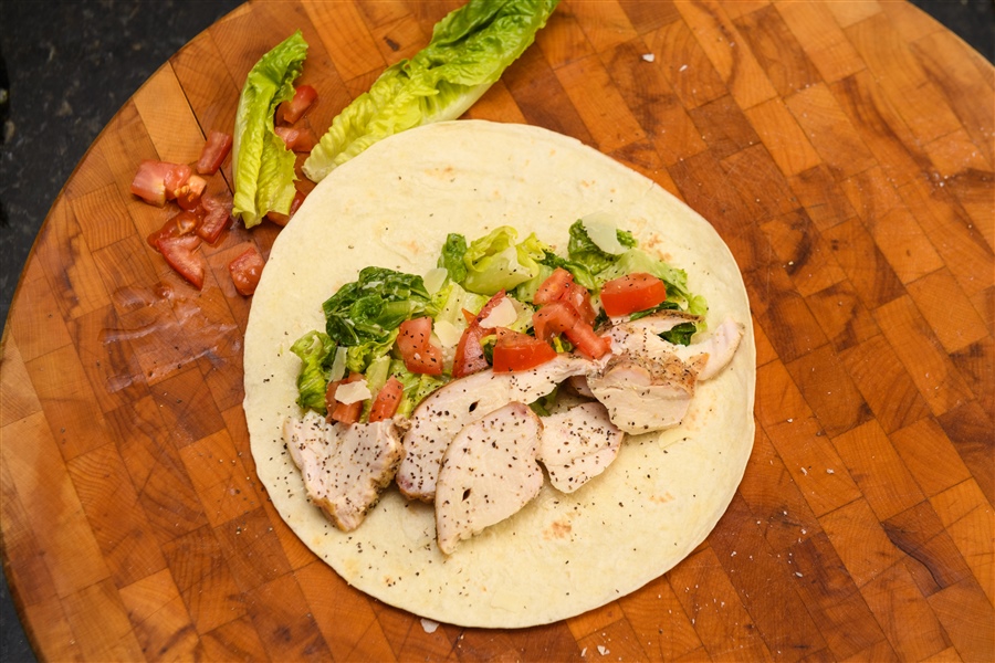 Smoked Chicken Caesar Wrap