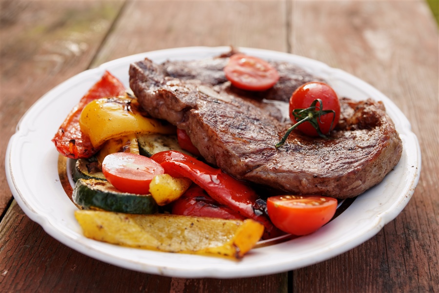 Smoked Ribeye w/ Reverse Sear & Smoked Peppers