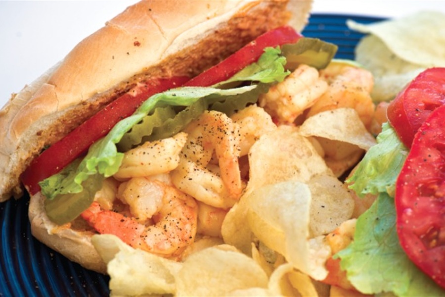 Smoked Shrimp Po’ Boys with Rémoulade Sauce